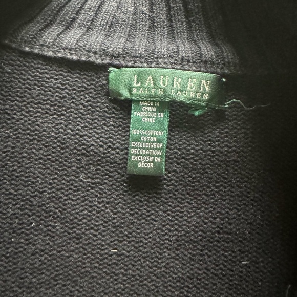 Ralph Lauren Black Cotton Knit Jacket Estimated XL - Picture 5 of 5